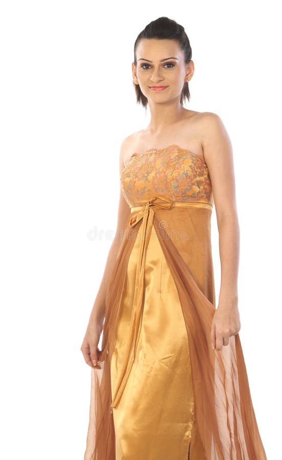 Sexy Gold Elastic Satin One Shoulder Side Slit Mermaid Long Prom Dress –  SofieBridal