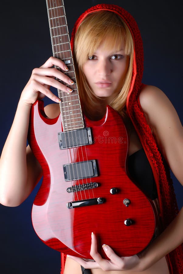 Woman with guitar