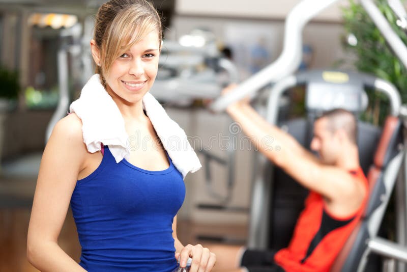 Woman in the gym stock photo. Image of attractive, caucasian - 24839082