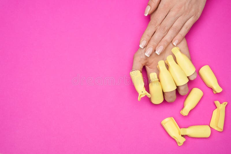 plastic nail art soak off cap