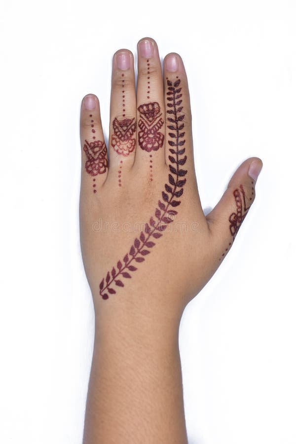 Beautiful Henna Tattoo Mehndi Design Tattoos Stencils Prints on a Girl  Female Backhands Wedding and Eid Occasion Event Photo Stock Photo - Image  of asian, bangladeshi: 266213476