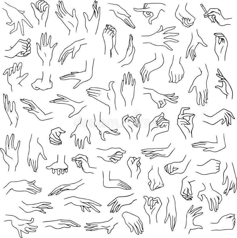 Hand Poses Vector PNG Images Hand Pose Free Vector Finger Gesture  Vector PNG Image For Free Download