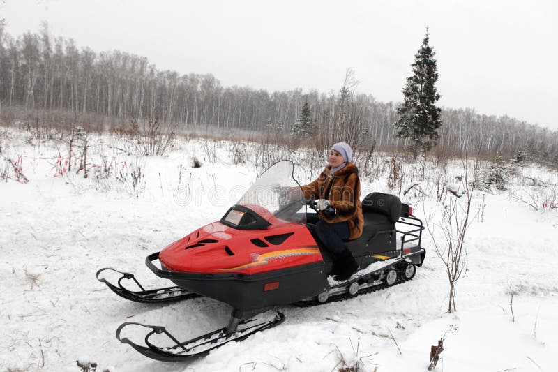 Woman has winter vacation