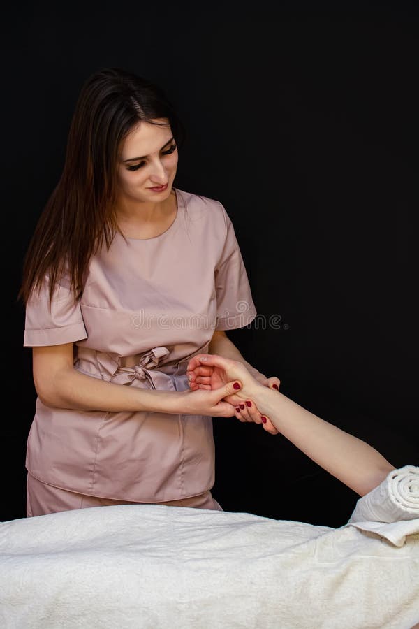 Beautiful Young Women Getting A Massage In Massage Salon Stock Image Image Of Electrolysis