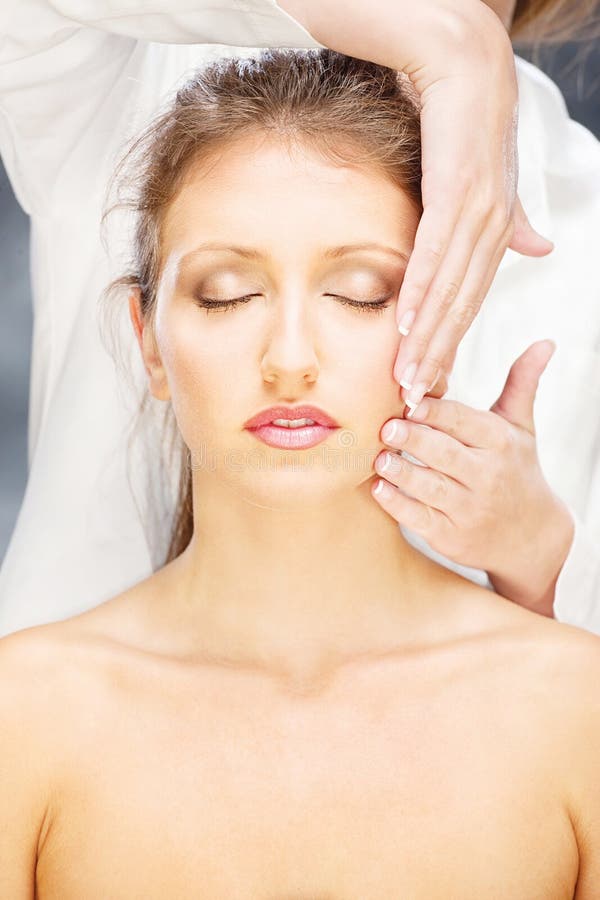 Woman On Head Massage Stock Photo Image Of Beauty Health