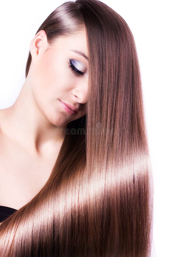 Woman with healthy long hair