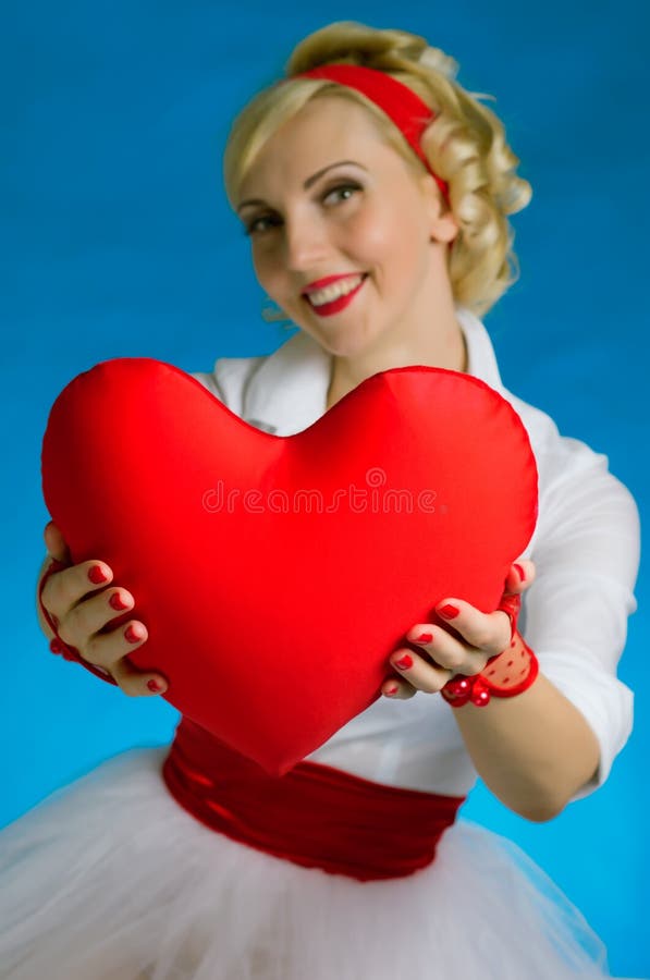 Woman heart Valentine s Day