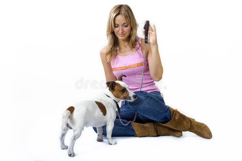 Woman and her dog