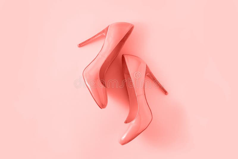 coral pink heels