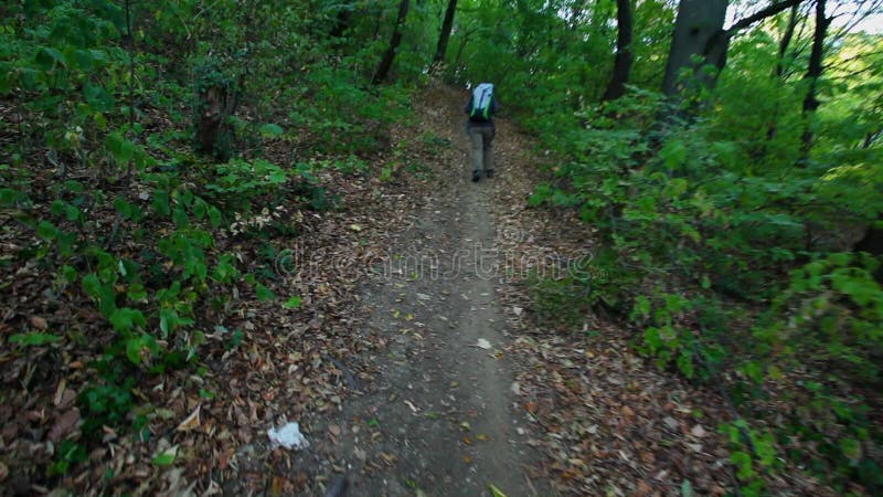 Woman hiking outdoors