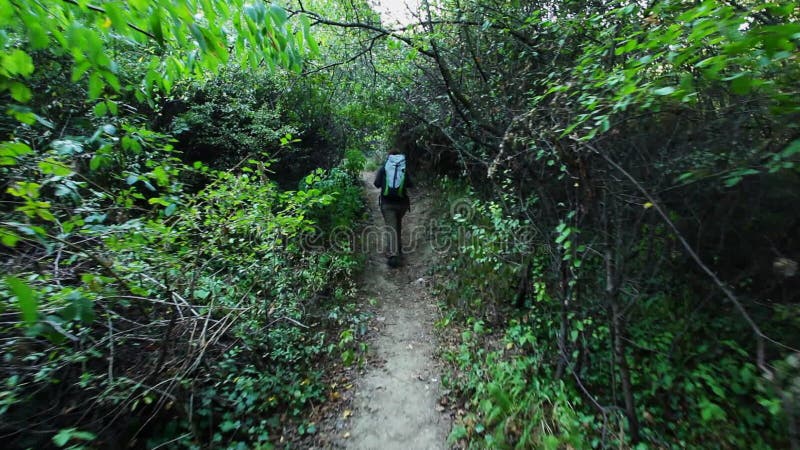 Woman hiking outdoors