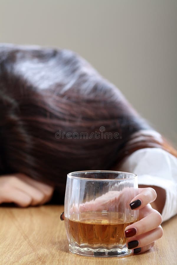 Woman Holding An Alcoholic Drink Stock Image Image Of Dependence Glass 36611371