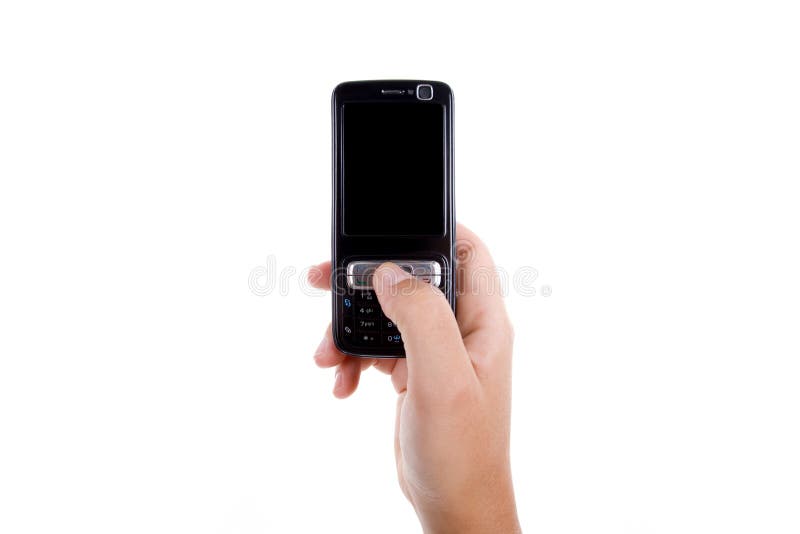 Woman holding mobile phone