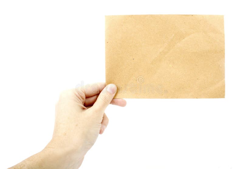 Woman holding a piece of recycled paper