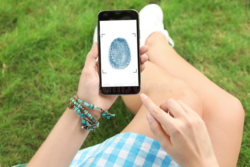 Woman holding smartphone with blank screen. Mockup for design stock photo Woman holding smartphone with blank screen. Mockup for design stock photo