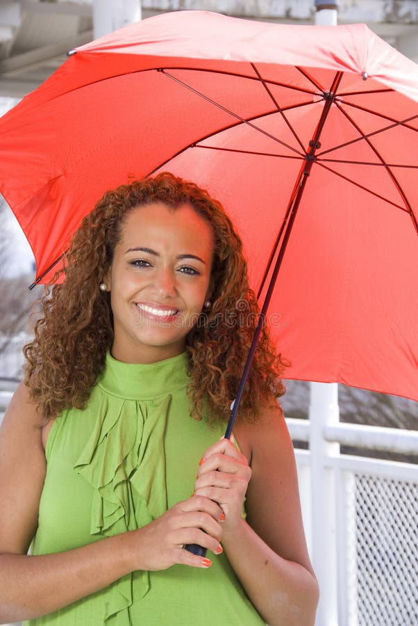 Woman Holding Umbrella