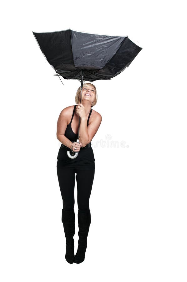 Woman Holding Umbrella