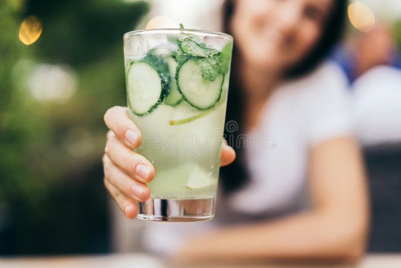 Cucumber lemonade summer