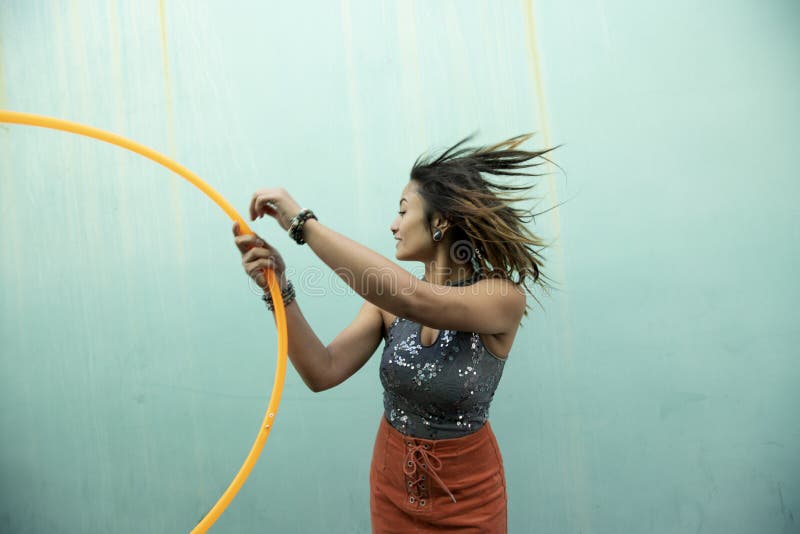 Woman Hooping