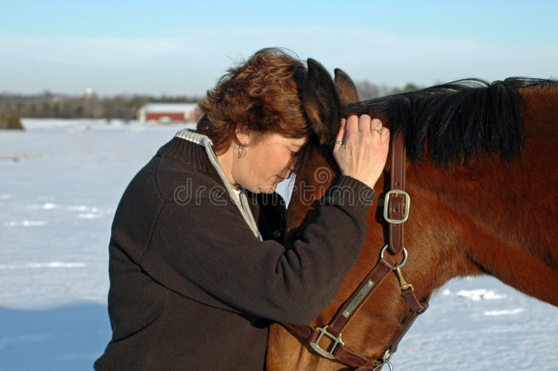 Woman and horse