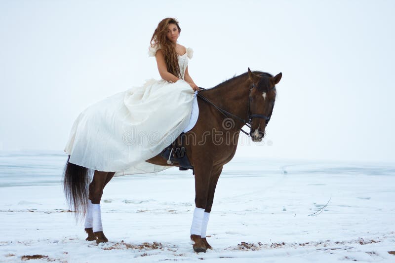 Woman on a horse