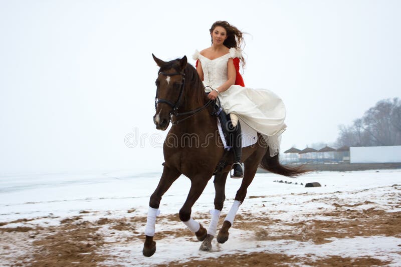 Woman on a horse