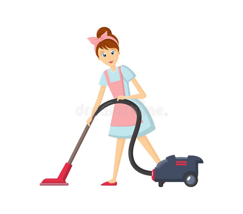 Woman Housewife Characters. Woman Housewife Removes Dust with Vacuum Cleaner. Stock Vector - Illustration of female, cleaner: 103689145 Woman Housewife Characters. Woman Housewife Removes Dust with Vacuum Cleaner. Stock Vector - Illustration of female, cleaner: 103689145
