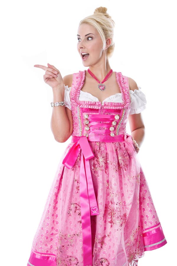pink dirndl