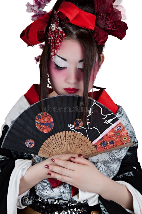 Woman in a japanese kimono