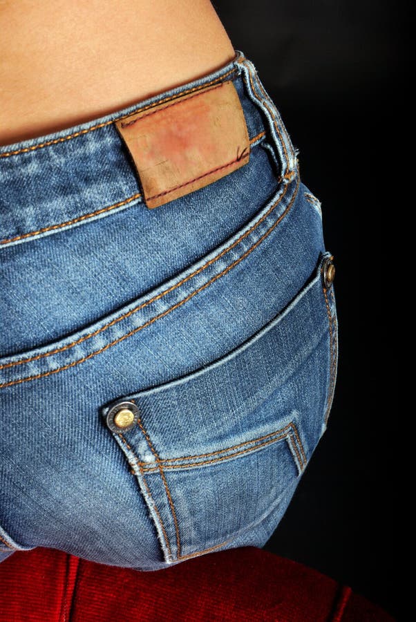 Woman jeans stock photography