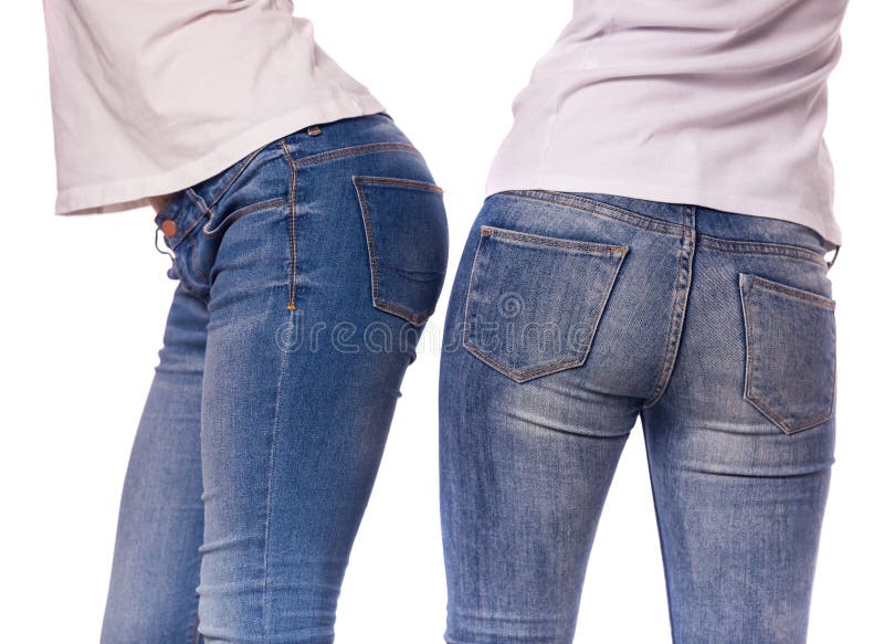 Woman with jeans stock image. Image of booty, beauty - 64858847