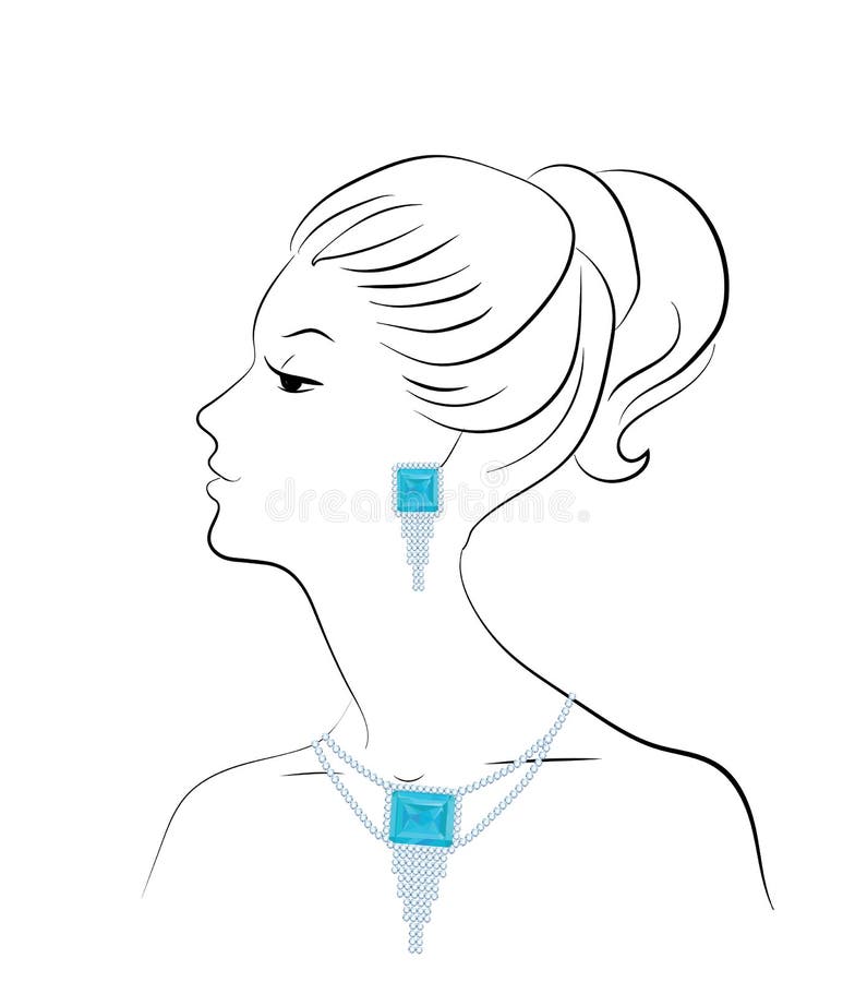 Drawing Ethnic Style Jewelry Crystal Diamond Necklace Pendant PNG Images |  AI Free Download - Pikbest