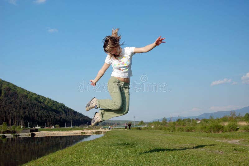 Woman jump