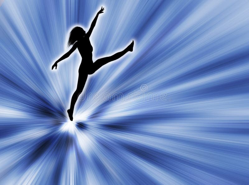 Woman jumping