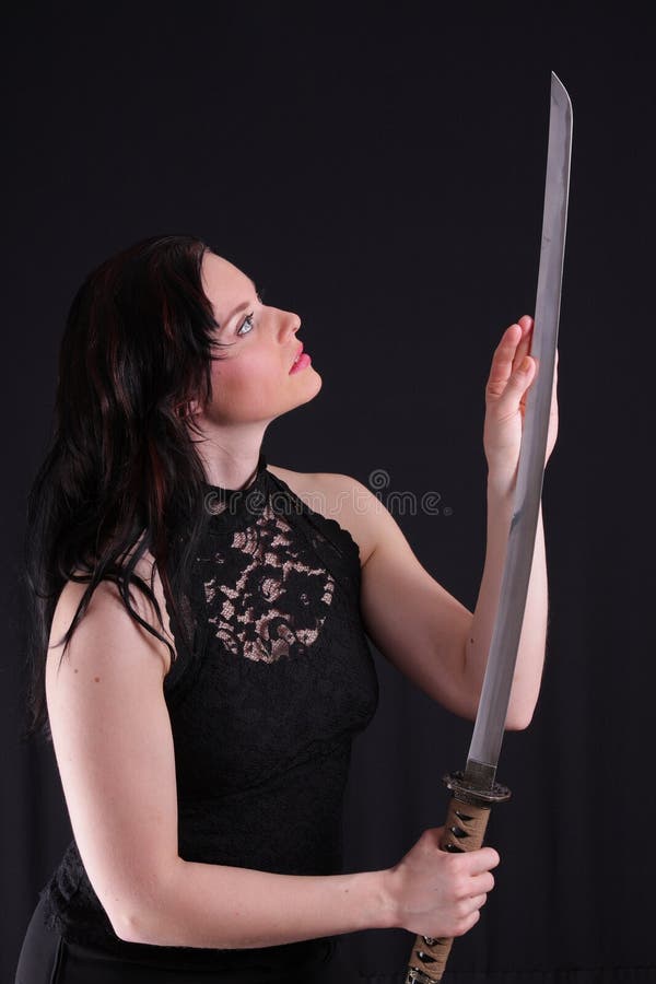 Woman with katana