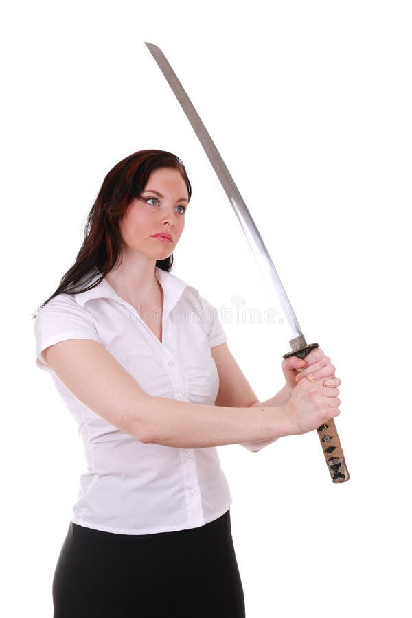 Woman with katana