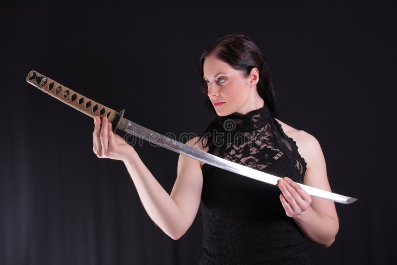 Woman with katana