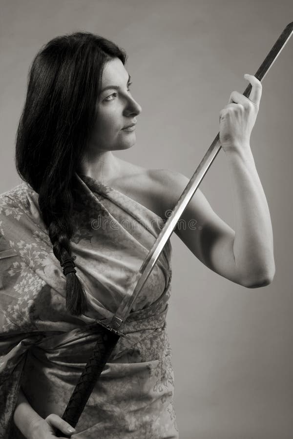 Woman and katana/sword