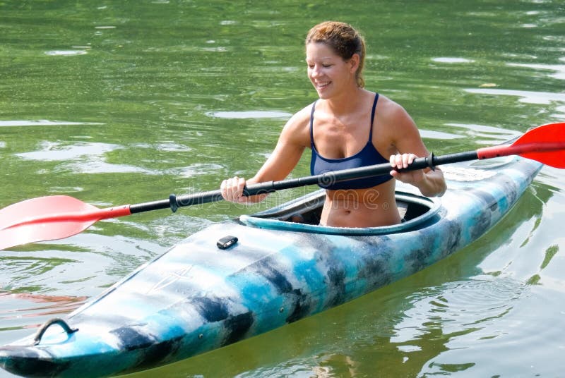 Woman In Kayak Royalty Free Stock Photos Image 5257618
