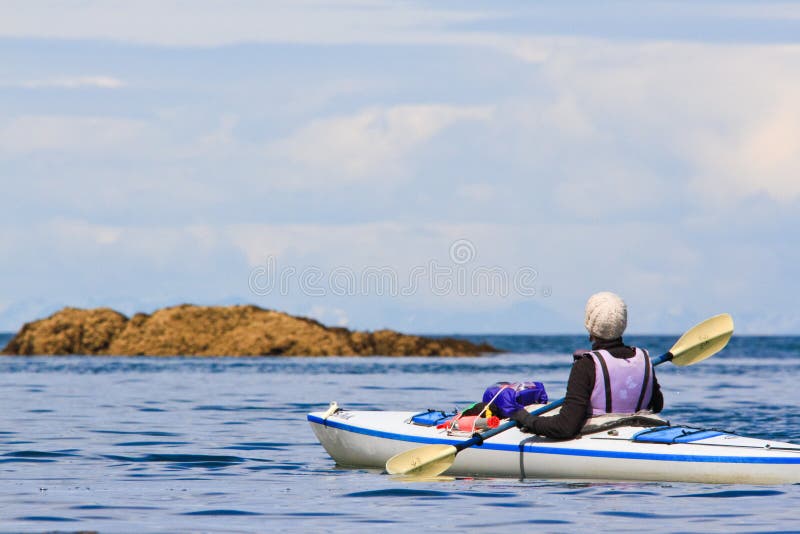 Woman Kayaking Alaska