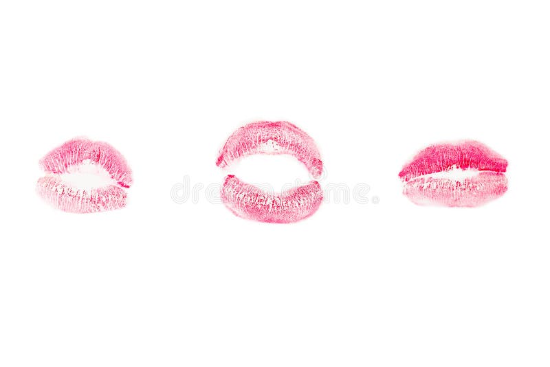 Woman Kiss Isolated on White Background Stock Image - Image of pretty ...