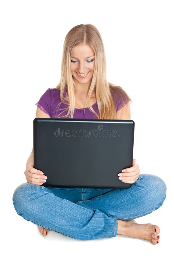 Woman with laptop