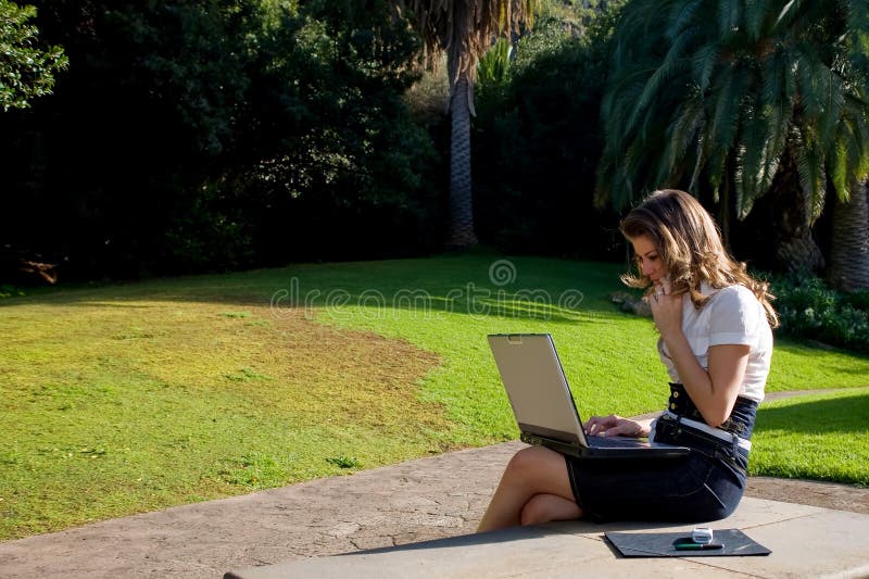 Woman with laptop