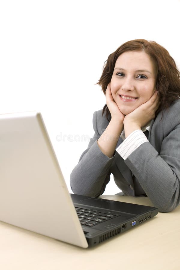 Woman with laptop