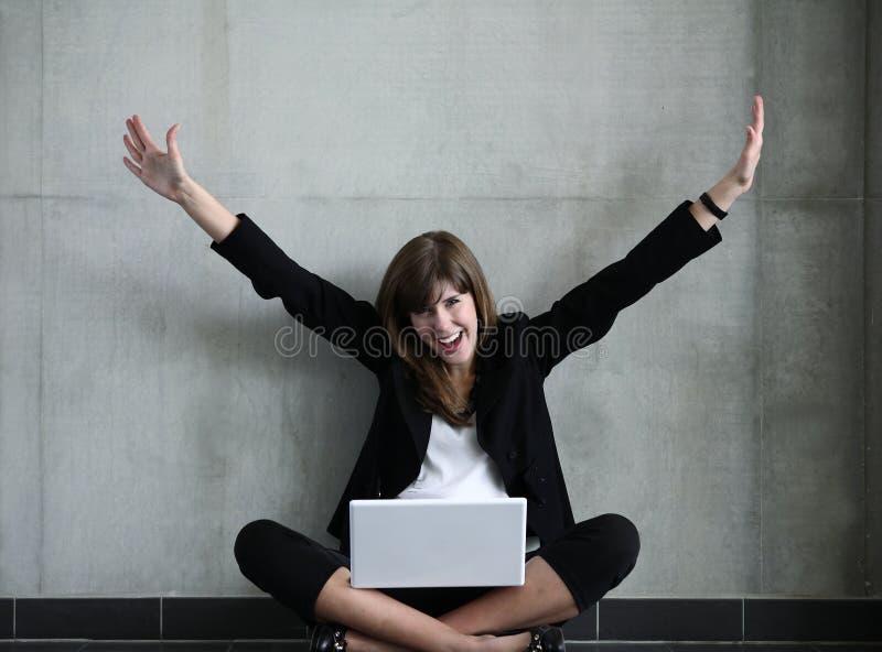 woman with laptop