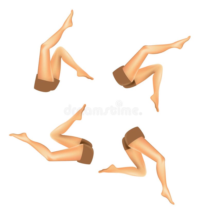 Woman legs stock illustration