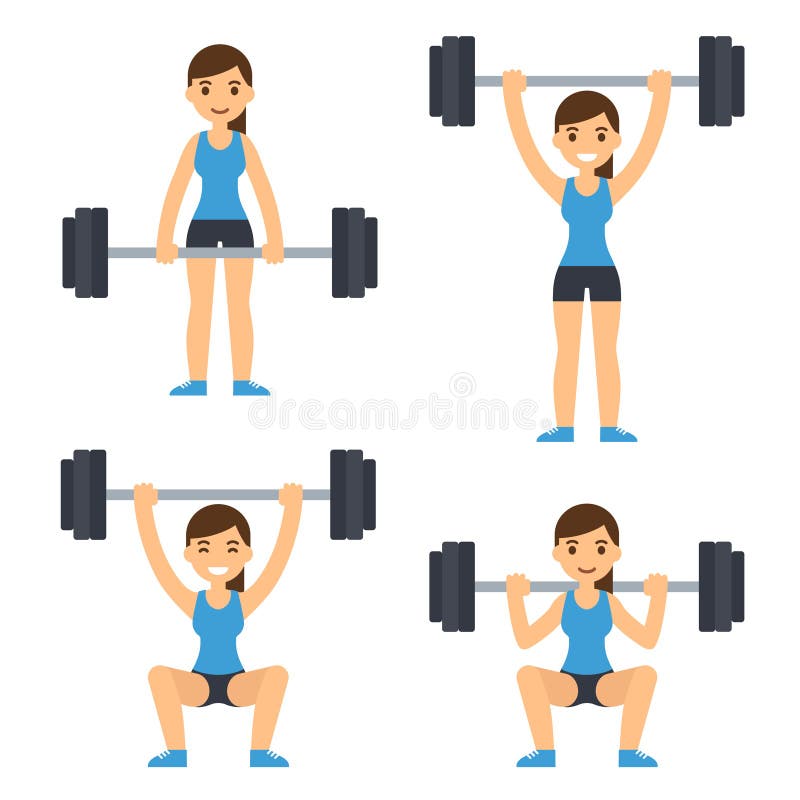 Arm Workout Woman Collection Exercise Slim Stock Vector (Royalty Free)  1362839588