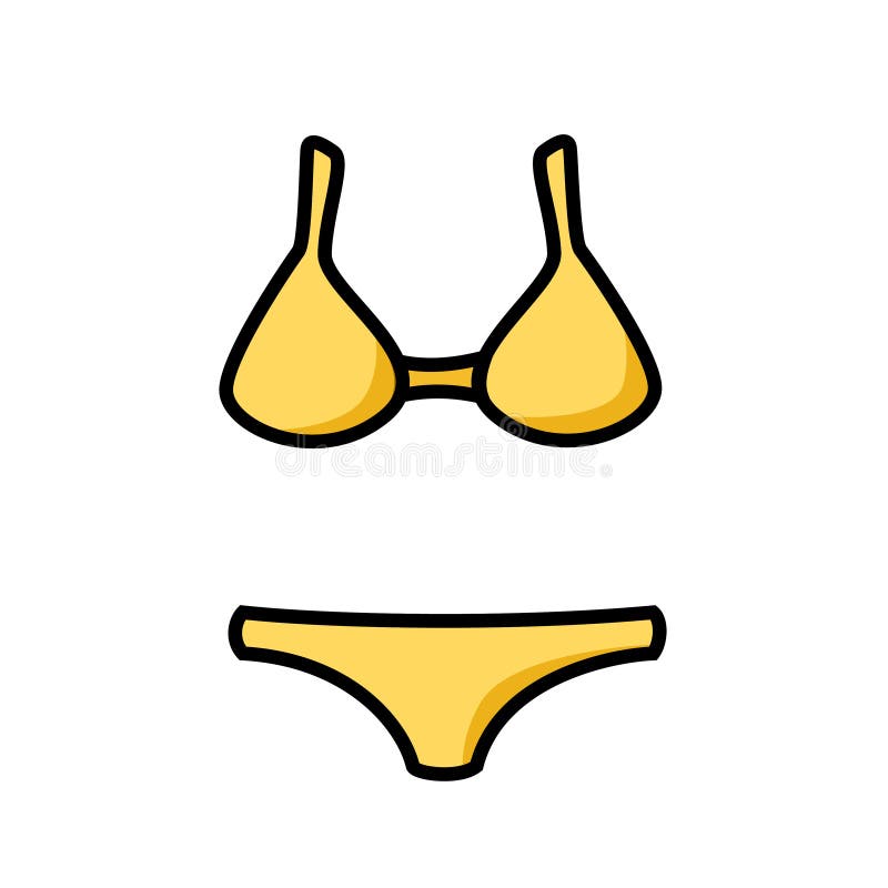 Bikini Icon in Filled, Thin Line, Outline and Stroke Style. Vector ...