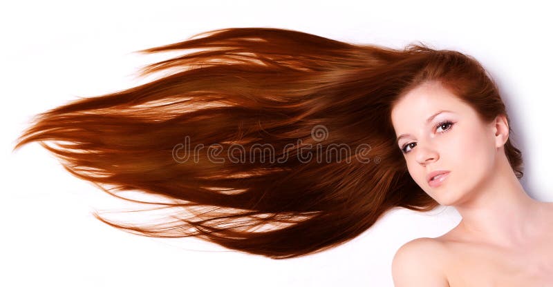 Woman with long hair