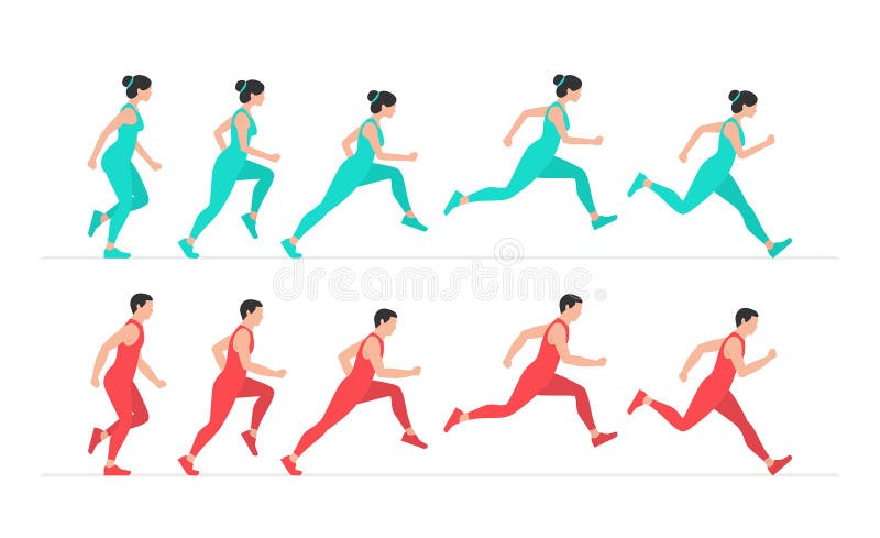 Woman and Man Run Cycle Animation Stock Vector - Illustration of silhouette, walk: 181516847 Woman and Man Run Cycle Animation Stock Vector - Illustration of silhouette, walk: 181516847